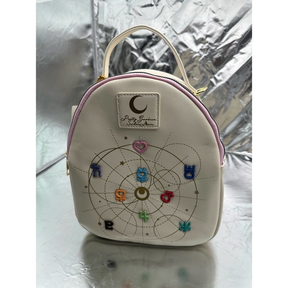 NWT Box Lunch Sailor Moon Senshi Planet Symbol Mini Backpack - Picture 3 of 4